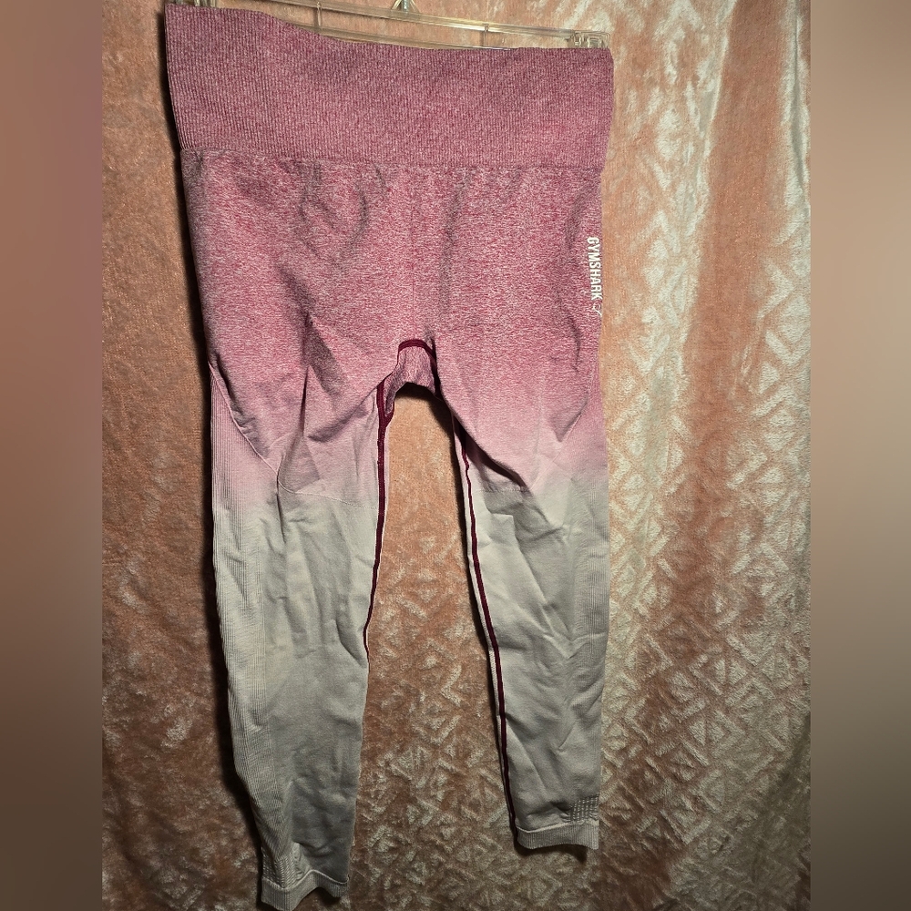 Gymshark pink/white ombre leggings